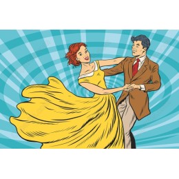 Retro Dancing Couple