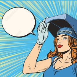 Empowered Woman Welder