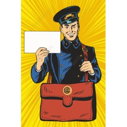 Cheerful Postal Worker