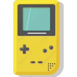 Nostalgic Yellow Handheld Gaming Console