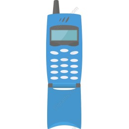 Retro Blue Mobile Phone
