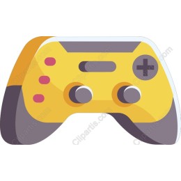 Vibrant Yellow Gaming Controller