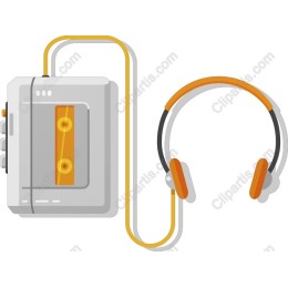 Retro Cassette Tape with Headphones