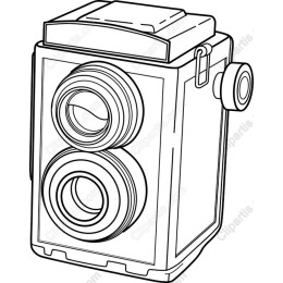 Classic Twin-Lens Reflex Camera