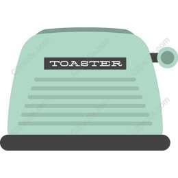 Retro Mint Green Toaster