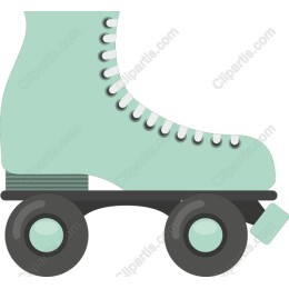 Mint Green Retro Roller Skate