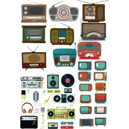 Retro Music and Media Set