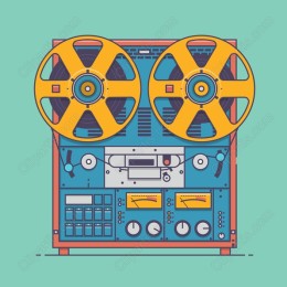 Vintage Reel-to-Reel Tape Recorder