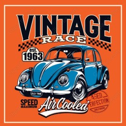 Vintage Volkswagen Beetle Race Car
