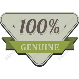 100% Genuine Badge