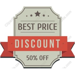 Discount Badge - 50% Off Promotion