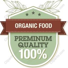 Premium Organic Food Badge