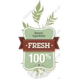 Fresh Natural Ingredients Badge