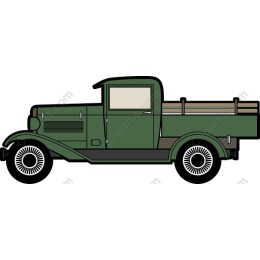 Vintage Green Pickup Truck