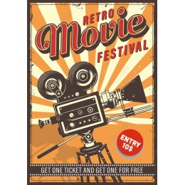 Retro Movie Festival Vintage