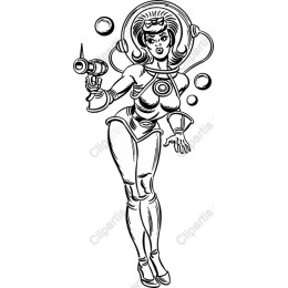 Retro Space Heroine