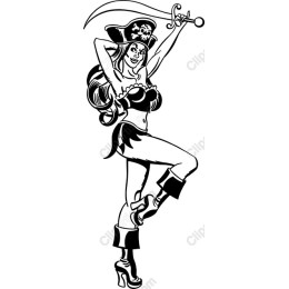 Glamorous Pirate Woman