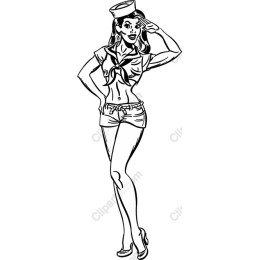 Retro Sailor Girl