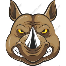 Fierce Rhinoceros Head