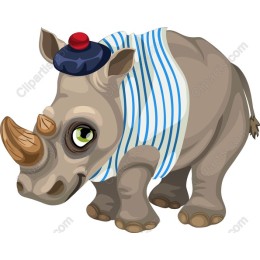 Rhinoceros in Stripes