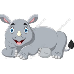 Adorable Playful Rhinoceros