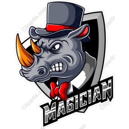 Magician Rhino Illustrator