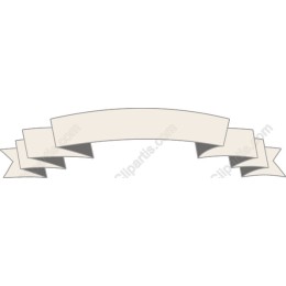 Elegant Cream Ribbon Banner