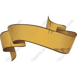 Vintage Golden Banner Ribbon