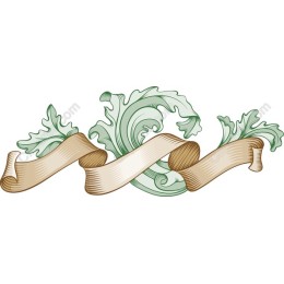 Elegant Ornate Leafy Ribbon