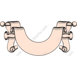 Vintage Scroll Ribbon Banner