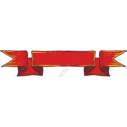 Vibrant Red Ribbon Banner