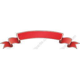 Elegant Red Ribbon Banner