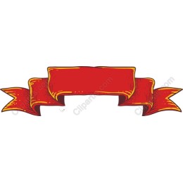Vibrant Classic Red Ribbon Banner