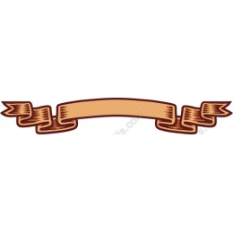 Vintage Brown Ribbon Banner