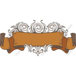 Vintage Floral Ribbon Banner