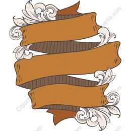 Vintage Ornate Ribbon Banner