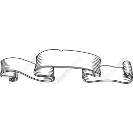 Vintage Hand-Drawn Ribbon
