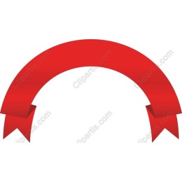 Vibrant Red Ribbon Banner