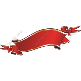 Elegant Red Ribbon Banner