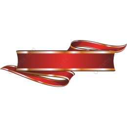 Elegant Red Ribbon Banner