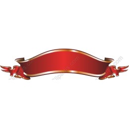 Elegant Red Ribbon Banner