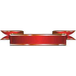 Elegant Red Ribbon Banner