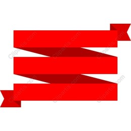 Vibrant Red Ribbon Banner