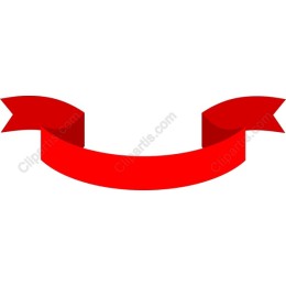 Vibrant Red Ribbon Banner