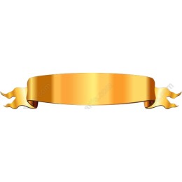 Golden Ribbon Banner