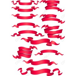 Elegant Red Ribbon Bundle