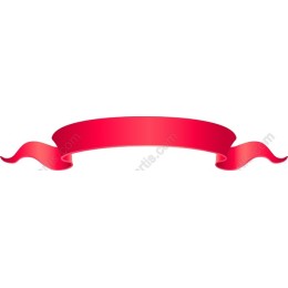 Elegant Red Ribbon Banner