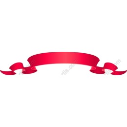 Elegant Red Ribbon Banner