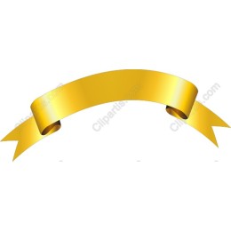 Golden Ribbon Banner