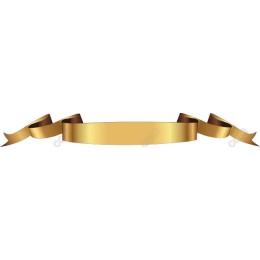 Golden Ribbon Banner